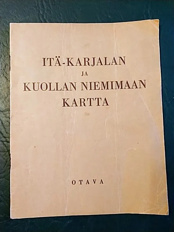 Itä-Karjalan ja Kuollan niemimaan kartta | Helsingin Antikvariaatti | Osta Antikvaarista - Kirjakauppa verkossa