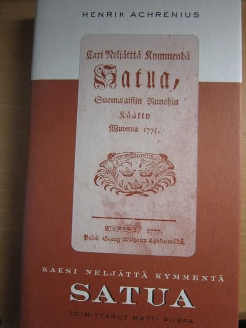 Kaksi neljättä kymmentä satua (v. 1777) - Achrenius Henrik | Kirstin Kirjahuone | Osta Antikvaarista - Kirjakauppa verkossa