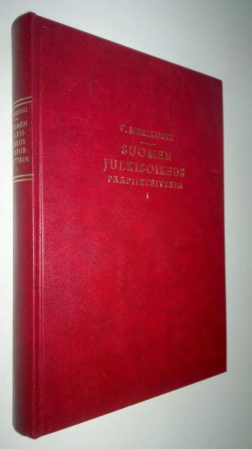 Suomen julkisoikeus pääpiirteittäin - Merikoski, V. | Finlandia Kirja | Osta Antikvaarista - Kirjakauppa verkossa
