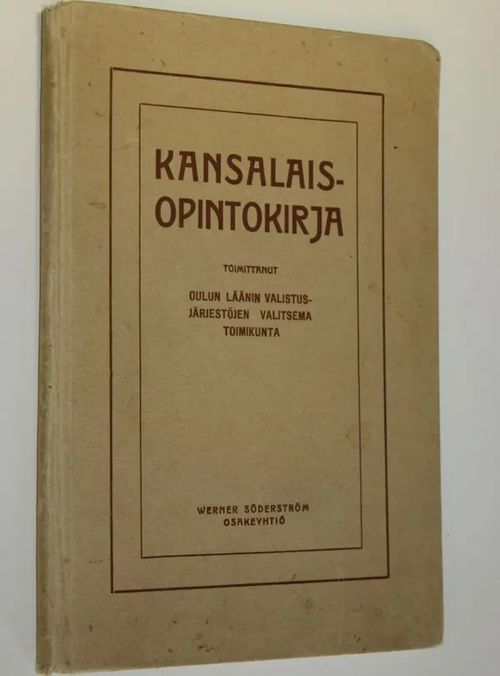 Kansalaisopintokirja : ohjeita kotonaopiskelijoille | Finlandia Kirja | Osta Antikvaarista - Kirjakauppa verkossa