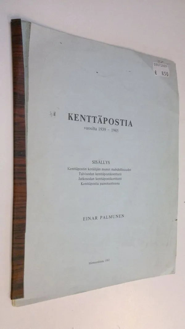 Kenttäpostia vuosilta 1939 - 1945 - Palmunen, Einar | Finlandia Kirja | Osta Antikvaarista - Kirjakauppa verkossa