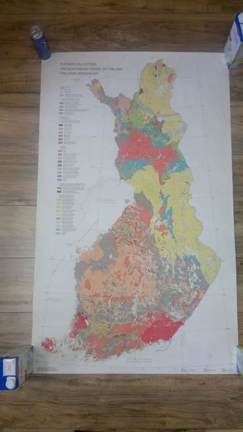 Suomen kallioperä 1:1000000 1cm = 10km = Prequaternary rocks of finland = Finlands berggrund - Simonen, Ahti (laatinut) | Finlandia Kirja | Osta Antikvaarista - Kirjakauppa verkossa