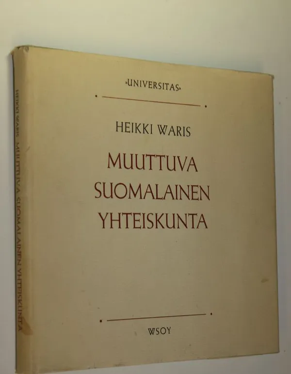 Muuttuva suomalainen yhteiskunta - Waris Heikki | Finlandia Kirja | Osta  Antikvaarista - Kirjakauppa verkossa
