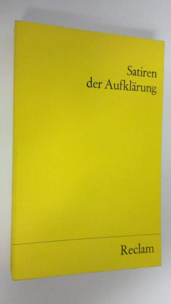 Satiren der Aufklärung | Finlandia Kirja | Osta Antikvaarista - Kirjakauppa verkossa