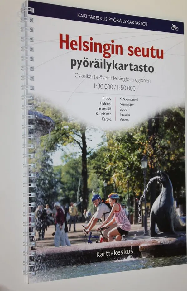 Helsingin seutu : pyöräilykartasto 1:30 000/1:50 000 = Cykelkarta över Helsingforsregionen | Finlandia Kirja | Osta Antikvaarista - Kirjakauppa verkossa