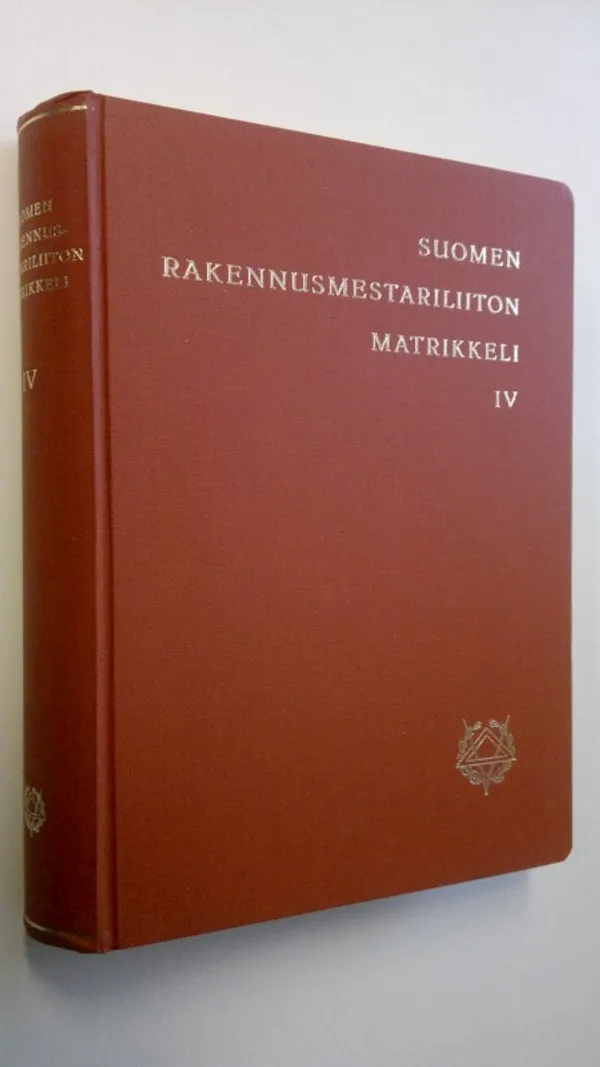 Suomen rakennusmestariliiton matrikkeli IV | Finlandia Kirja | Osta Antikvaarista - Kirjakauppa verkossa