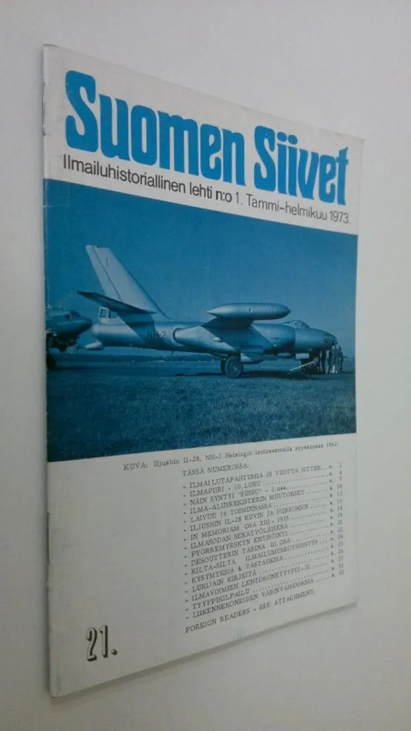 Suomen siivet : ilmailuhistoriallinen lehti n:o 1/1973 | Finlandia Kirja | Osta Antikvaarista - Kirjakauppa verkossa