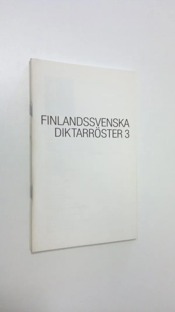 Finlandssvenska diktarröster 3 | Finlandia Kirja | Osta Antikvaarista - Kirjakauppa verkossa