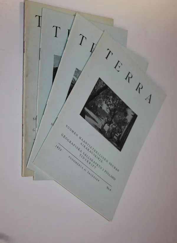 Terra 1953 n:o 1-4 (vol 65)  : Suomen maantieteellisen seuran aikakauskirja | Finlandia Kirja | Osta Antikvaarista - Kirjakauppa verkossa