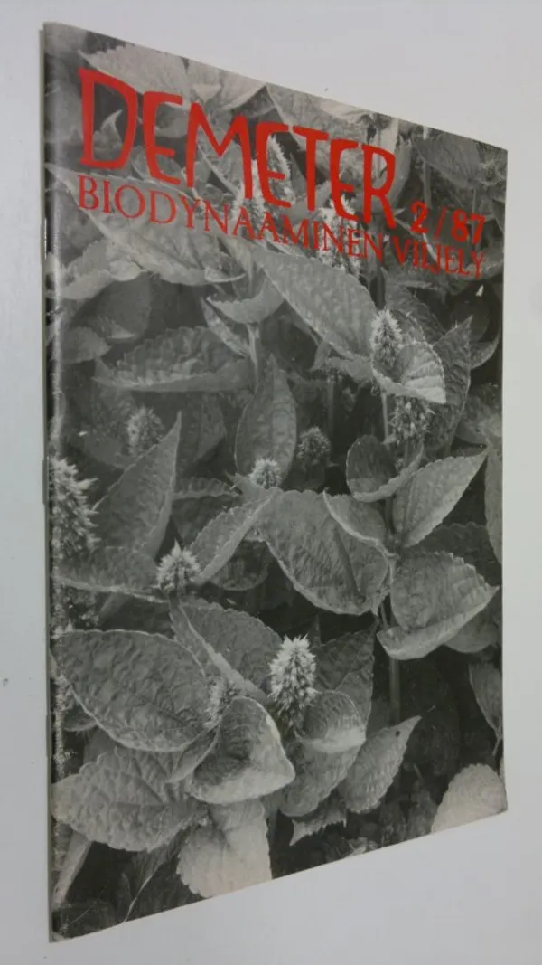 Demeter 2 / 1987 biodynaaminen viljely | Finlandia Kirja | Osta Antikvaarista - Kirjakauppa verkossa