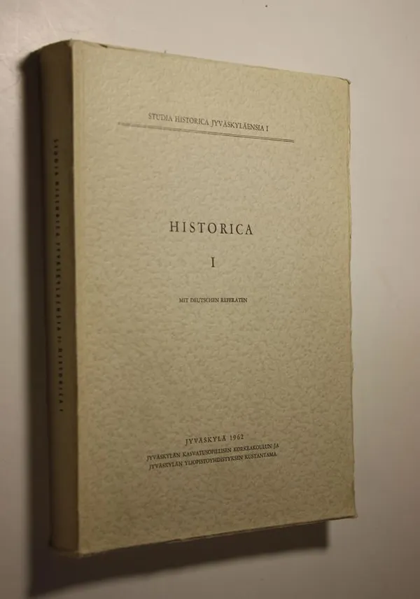 Historica 1 - Jokipii, Mauno (toim.) | Finlandia Kirja | Osta Antikvaarista - Kirjakauppa verkossa