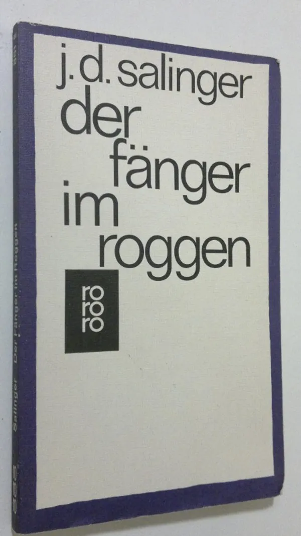 Der fänger im roggen - Salinger, J. D. | Finlandia Kirja | Osta Antikvaarista - Kirjakauppa verkossa