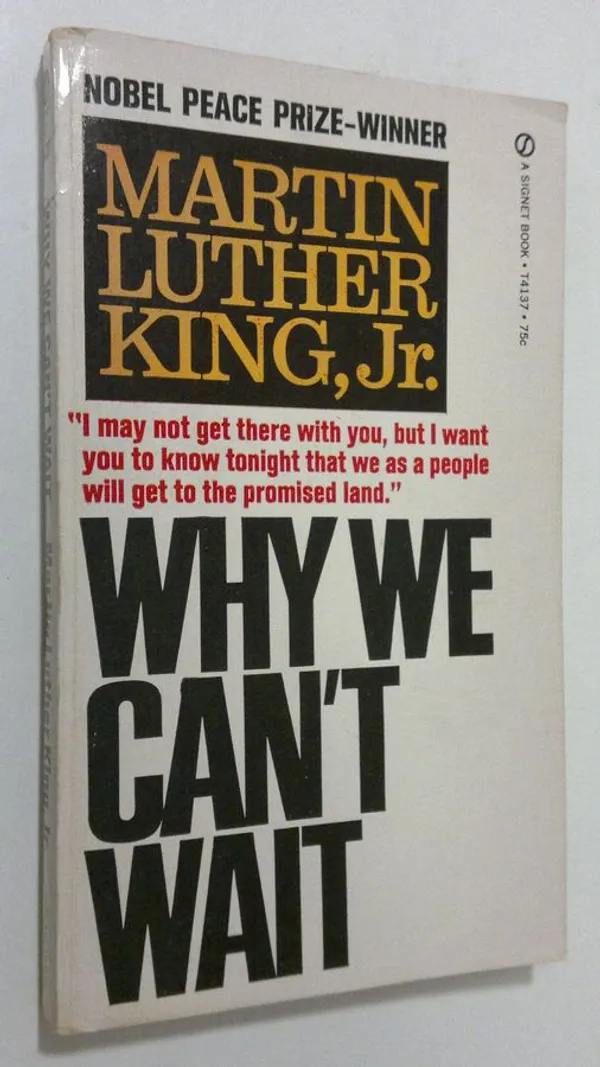 Why we can't wait - King Jr., Martin Luther | Finlandia Kirja | Osta Antikvaarista - Kirjakauppa verkossa