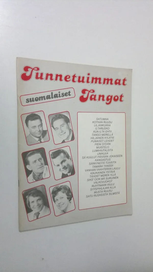 Tunnetuimmat suomalaiset tangot | Finlandia Kirja | Osta Antikvaarista - Kirjakauppa verkossa