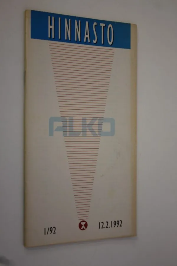 Alkon hinnasto 1/92 | Finlandia Kirja