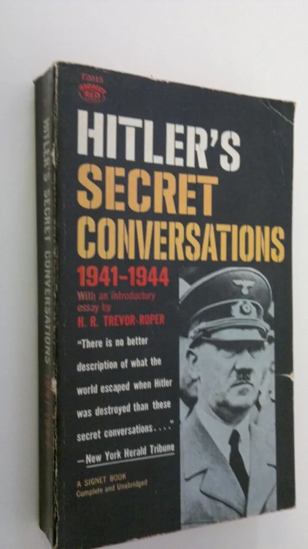 Hitler's recret conversations 1941-1944 - Trevor-Roper, H. R. | Finlandia Kirja | Osta Antikvaarista - Kirjakauppa verkossa