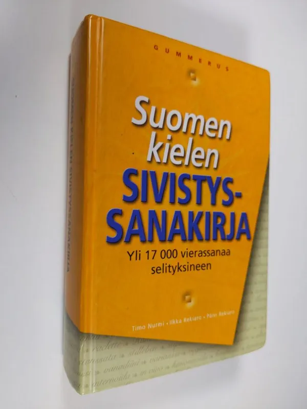 Suomen kielen sivistyssanakirja - Nurmi Timo | Finlandia Kirja | Osta  Antikvaarista - Kirjakauppa verkossa