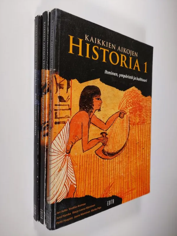 Kaikkien aikojen historia 1-3 : Ihminen, ympäristö ja kulttuuri ; Eurooppalainen ihminen ; Kansainväliset suhteet | Finlandia Kirja | Osta Antikvaarista - Kirjakauppa verkossa