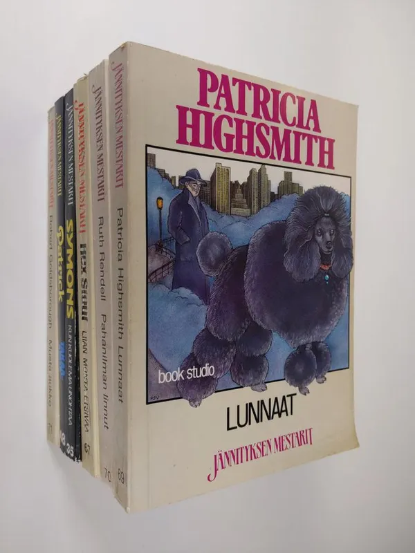 Jännityksen mestarit paketti : Nero Wolfe ja musta aukko ; Takaajaja ; Kun kuolema unohtaa ; Nero Wolfe ja liian monta etsivää ; Pahanilman linnut ; Lunnaat - Rendell, Ruth ; Symons, Julian ; Stout, Rex ; Goldsborough, Robert ; Highsmith, Patricia ; Quentin, Patrick | Finlandia Kirja | Osta Antikvaarista - Kirjakauppa verkossa