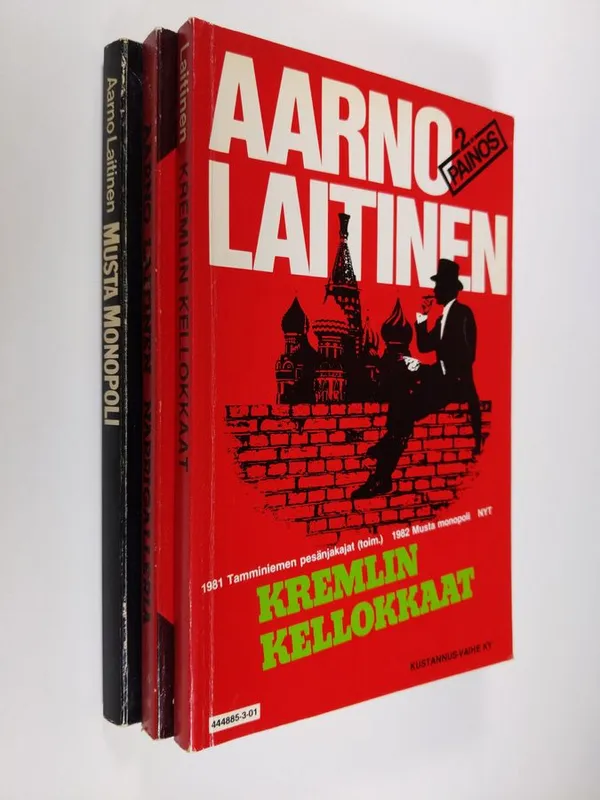 Aarno Laitinen-paketti : Kremlin kellokkaat ; Narrigalleria ; Musta monopoli - Laitinen, Aarno | Finlandia Kirja | Osta Antikvaarista - Kirjakauppa verkossa