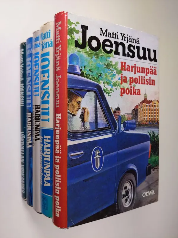 Matti Yrjänä Joensuu -paketti (x5) : Harjunpää ja poliisin poika ; Harjunpää ja heimolaiset ; Harjunpää ja rakkauden lait ; Harjunpää ja kiusantekijät ; Väkivallan virkamies - Joensuu, Matti Yrjänä | Finlandia Kirja | Osta Antikvaarista - Kirjakauppa verkossa