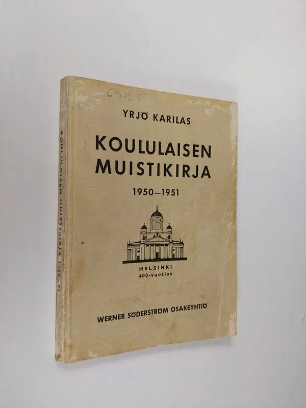 Koululaisen muistikirja 1950-1951 - Karilas, Yrjö | Finlandia Kirja | Osta Antikvaarista - Kirjakauppa verkossa