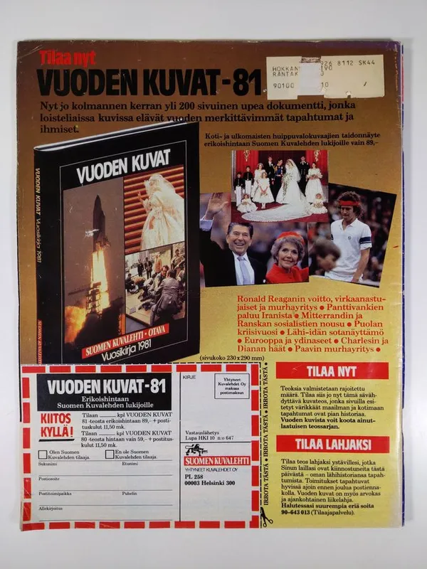 Suomen kuvalehti 44/1981 : Presidentin ero - Pohtola, Mikko | Finlandia Kirja | Osta Antikvaarista - Kirjakauppa verkossa