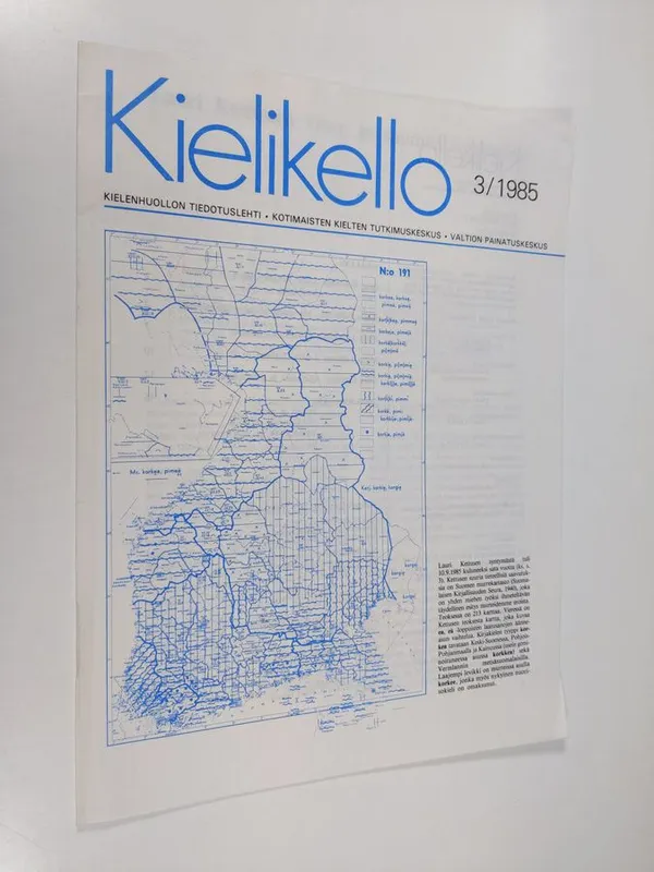 Kielikello 3/1985 : kielenhuollon tiedotuslehti - Koivusalo  Esko | Finlandia Kirja | Osta Antikvaarista - Kirjakauppa verkossa