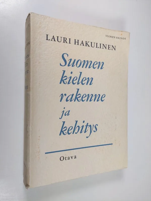 Suomen kielen rakenne ja kehitys - Hakulinen Lauri | Finlandia Kirja | Osta  Antikvaarista - Kirjakauppa verkossa