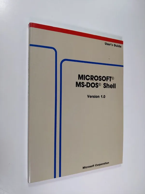 Microsoft MS-DOS Shell, Version 1.0 - User's Guide | Finlandia Kirja | Osta Antikvaarista - Kirjakauppa verkossa