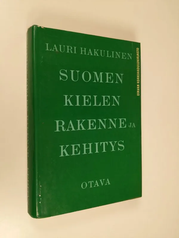 Suomen kielen rakenne ja kehitys - Hakulinen Lauri | Finlandia Kirja | Osta  Antikvaarista - Kirjakauppa verkossa