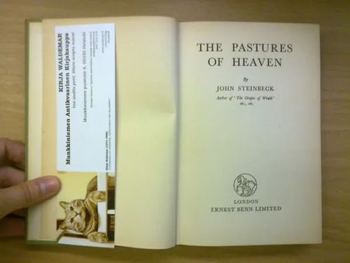 The Pastures of Heaven - Steinbeck John | Kirja Waldemar | Osta Antikvaarista - Kirjakauppa verkossa