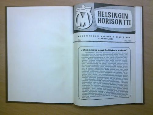 Helsingin horisontti 1958 vuosikerta nrot 1-4. Myyntimiehet Helsingin osasto ry:n tiedotuslehti. | Kirja Waldemar | Osta Antikvaarista - Kirjakauppa verkossa