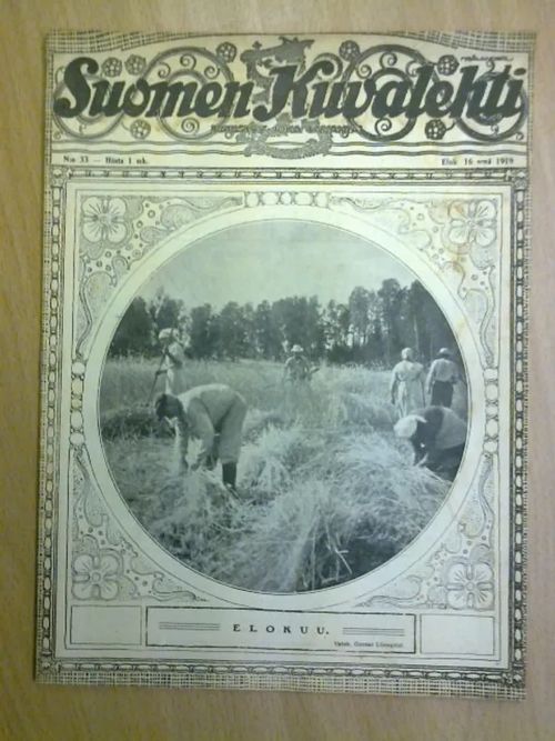 Suomen Kuvalehti 1919 nro 33 (16.8.1919) - Wiherjuuri L.M. (päätoim) | Kirja Waldemar | Osta Antikvaarista - Kirjakauppa verkossa