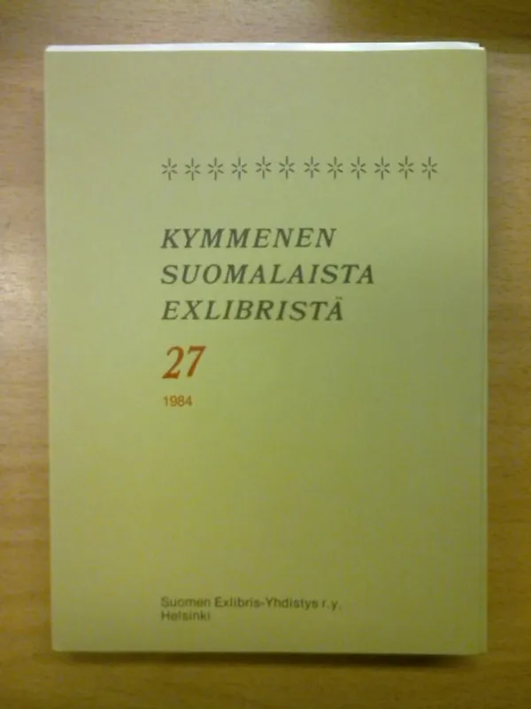 Kymmenen suomalaista exlibristä 27 1984 | Kirja Waldemar | Osta Antikvaarista - Kirjakauppa verkossa