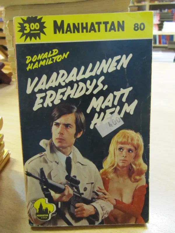 Manhattan 80 Donald Hamilton - Vaarallinen erehdys, Matt Helm | Kirja Waldemar | Osta Antikvaarista - Kirjakauppa verkossa