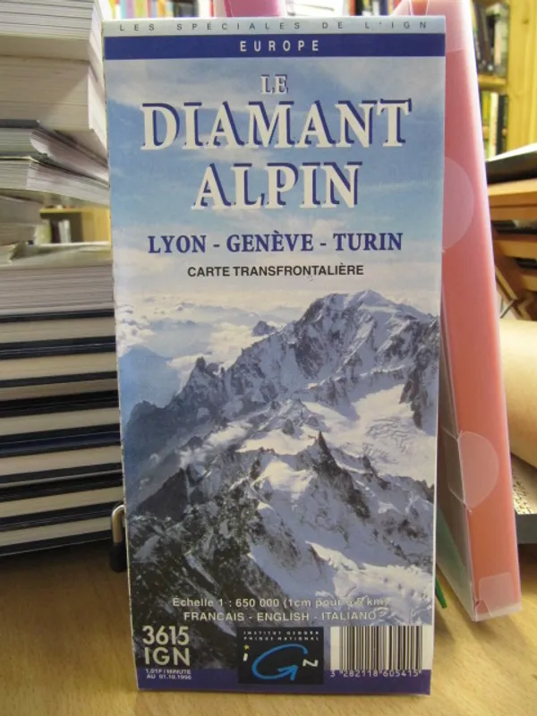 Le Diamant Alpin - Lyon - Geneve - Turin 1:650.000 | Kirja Waldemar | Osta Antikvaarista - Kirjakauppa verkossa