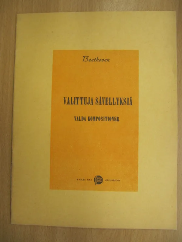 Valittuja sävellyksiä - Valda kompositioner (Turkkilainen marssi, Valssi, Adagio cantabile, Menuetto, Marche funebre, Ecossaisen) - Beethoven L. van | Kirja Waldemar | Osta Antikvaarista - Kirjakauppa verkossa