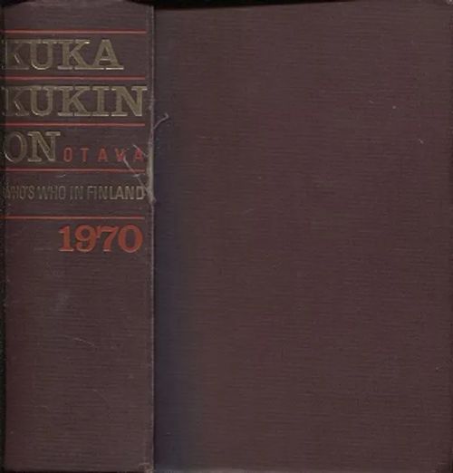 Kuka kukin on 1970 - Henkilötietoja nykypolven suomalaisista 1970 | Vantaan Antikvariaatti Oy | Osta Antikvaarista - Kirjakauppa verkossa