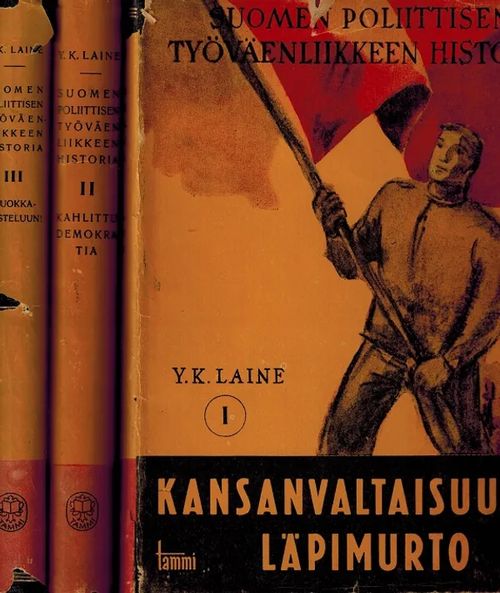 Suomen poliittisen työväenliikkeen historia I-III - Laine Y. K. | Vantaan Antikvariaatti Oy | Osta Antikvaarista - Kirjakauppa verkossa