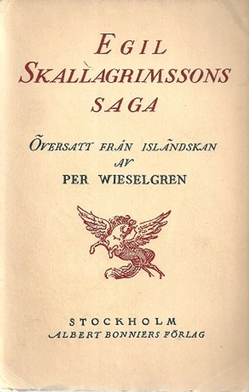 Egil Skallagrimssons saga | Vantaan Antikvariaatti Oy | Osta Antikvaarista - Kirjakauppa verkossa