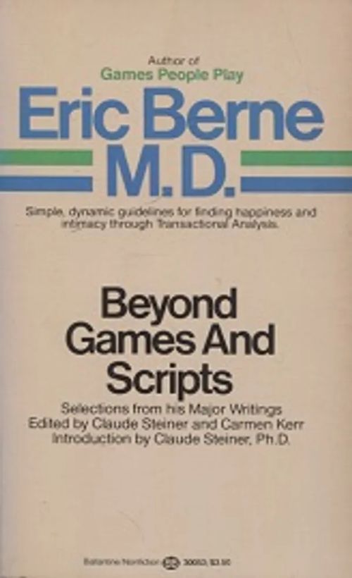 Beyond games and scripts - Berne Eric | Vantaan Antikvariaatti Oy | Osta Antikvaarista - Kirjakauppa verkossa