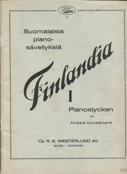 Finlandia I - Suomalaisia pianosävellyksiä | Vantaan Antikvariaatti Oy | Osta Antikvaarista - Kirjakauppa verkossa