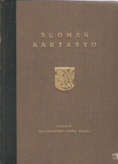 Suomen Kartasto. Atlas of Finland. Atlas över Finland, 1925. ATLAS + TEKSTI + TEXT, - Witting Rolf et al. | Antikvaarinen kirjakauppa Aleksis K. | Osta Antikvaarista - Kirjakauppa verkossa