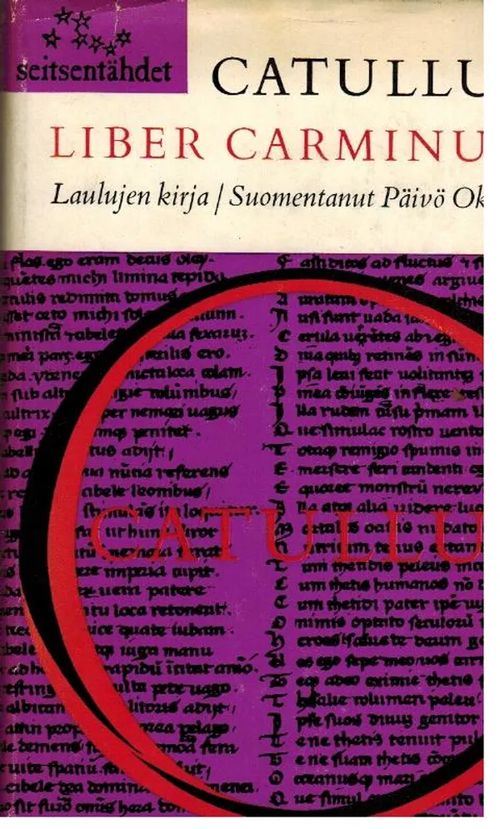 Liber Carminum - Catullus | Antikvaarinen kirjakauppa Aleksis K. | Osta Antikvaarista - Kirjakauppa verkossa