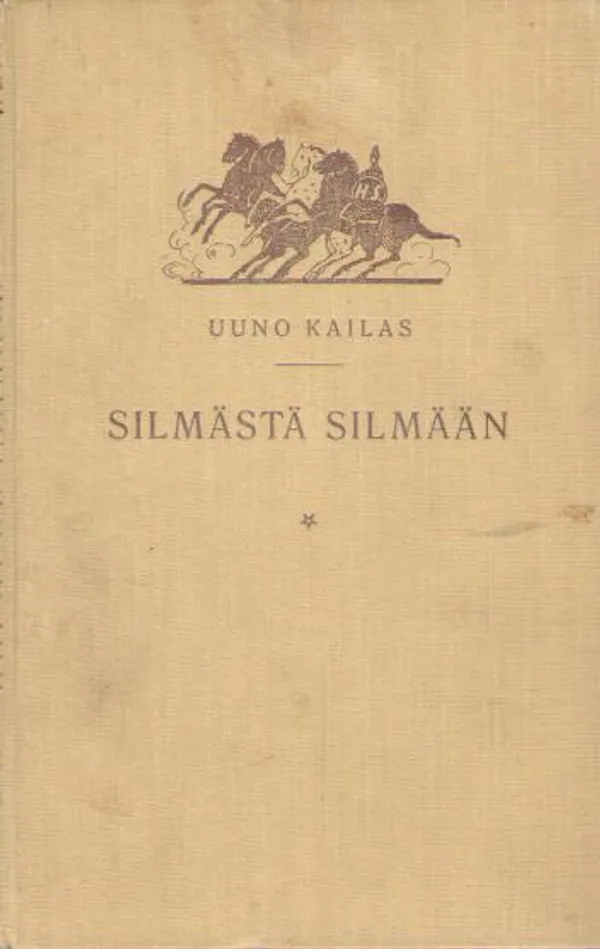 Silmästä silmään - Kailas Uuno | Antikvaarinen kirjakauppa Aleksis K. | Osta Antikvaarista - Kirjakauppa verkossa