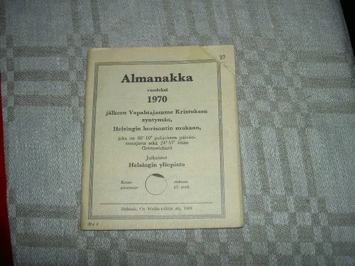 Almanakka 1970 | Tomin antikvariaatti | Osta Antikvaarista - Kirjakauppa verkossa