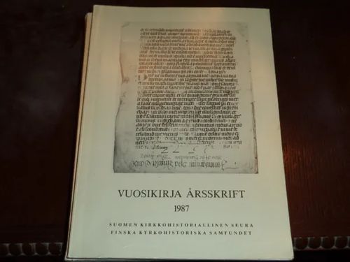 Suomen kirkkohistoriallisen seuran vuosikirja 1987 | Tomin antikvariaatti | Osta Antikvaarista - Kirjakauppa verkossa