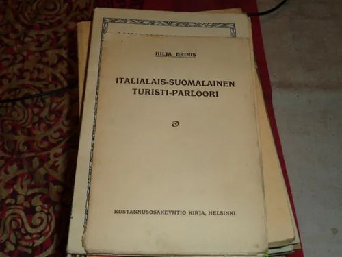 Italialais-suomalainen turisti-parlööri - Brinis Hilja | Tomin  antikvariaatti | Osta Antikvaarista - Kirjakauppa verkossa