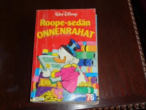 Aku Ankan taskukirja 76 - Roope-sedän onnenrahat | Tomin antikvariaatti | Osta Antikvaarista - Kirjakauppa verkossa